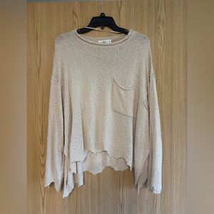 TALULAH Cream Crew Neck Sweater